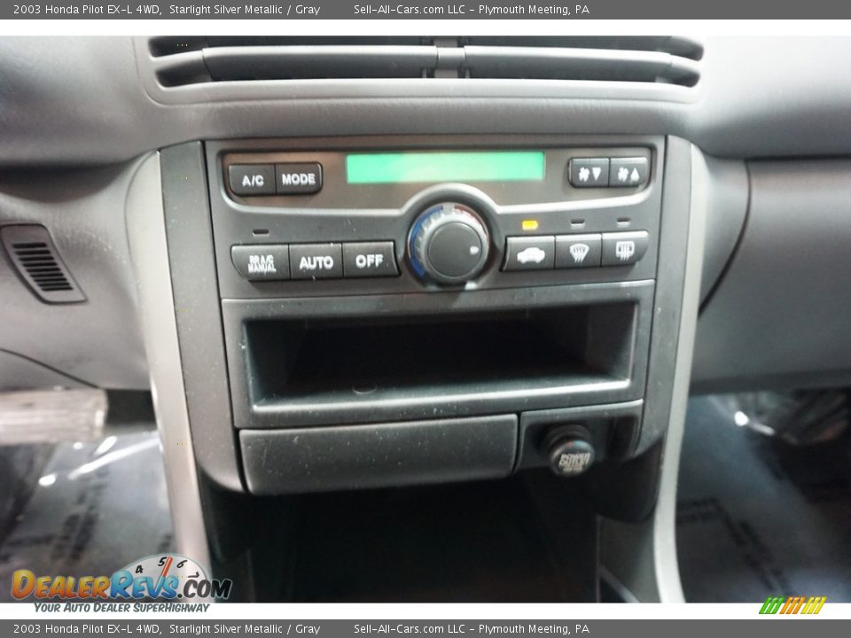 2003 Honda Pilot EX-L 4WD Starlight Silver Metallic / Gray Photo #33