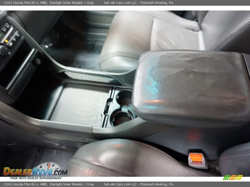 2003 Honda Pilot EX-L 4WD Starlight Silver Metallic / Gray Photo #34