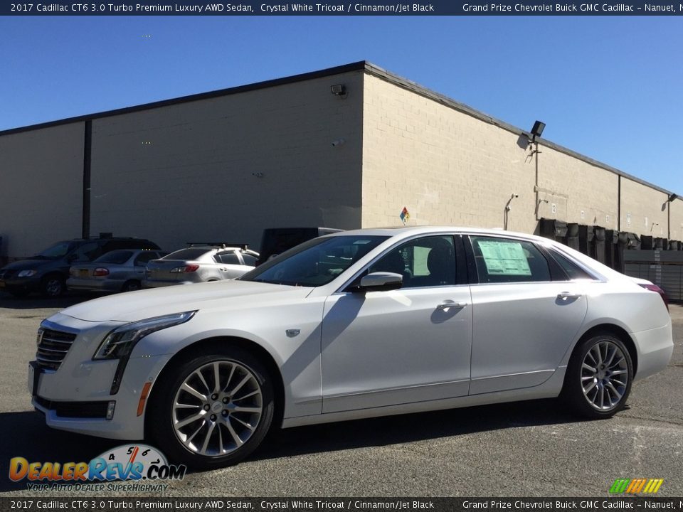 2017 Cadillac CT6 3.0 Turbo Premium Luxury AWD Sedan Crystal White Tricoat / Cinnamon/Jet Black Photo #1