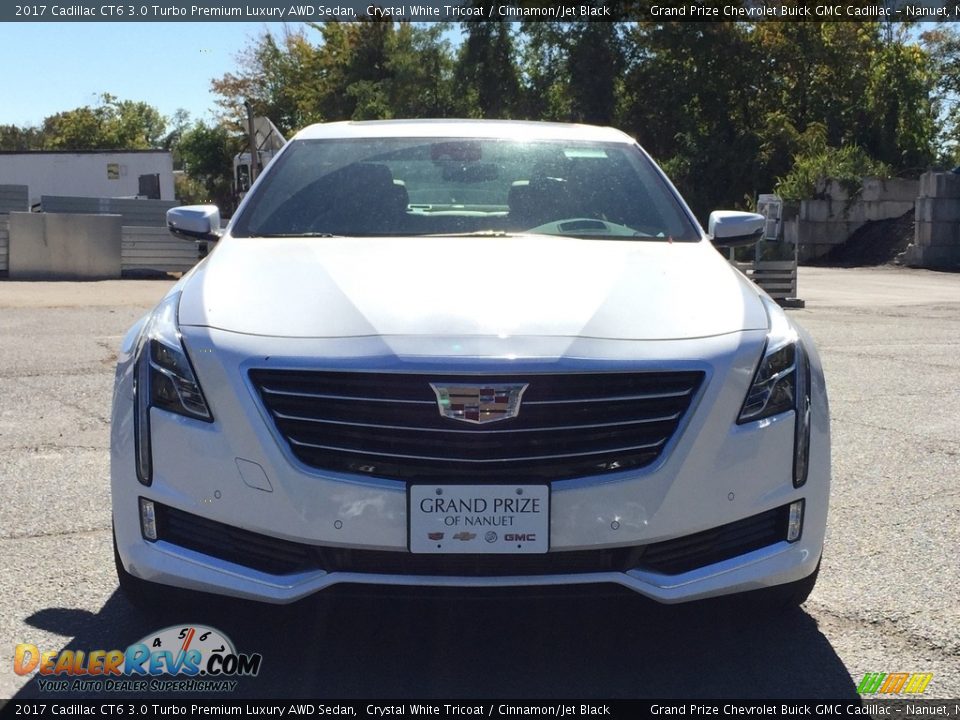 2017 Cadillac CT6 3.0 Turbo Premium Luxury AWD Sedan Crystal White Tricoat / Cinnamon/Jet Black Photo #2