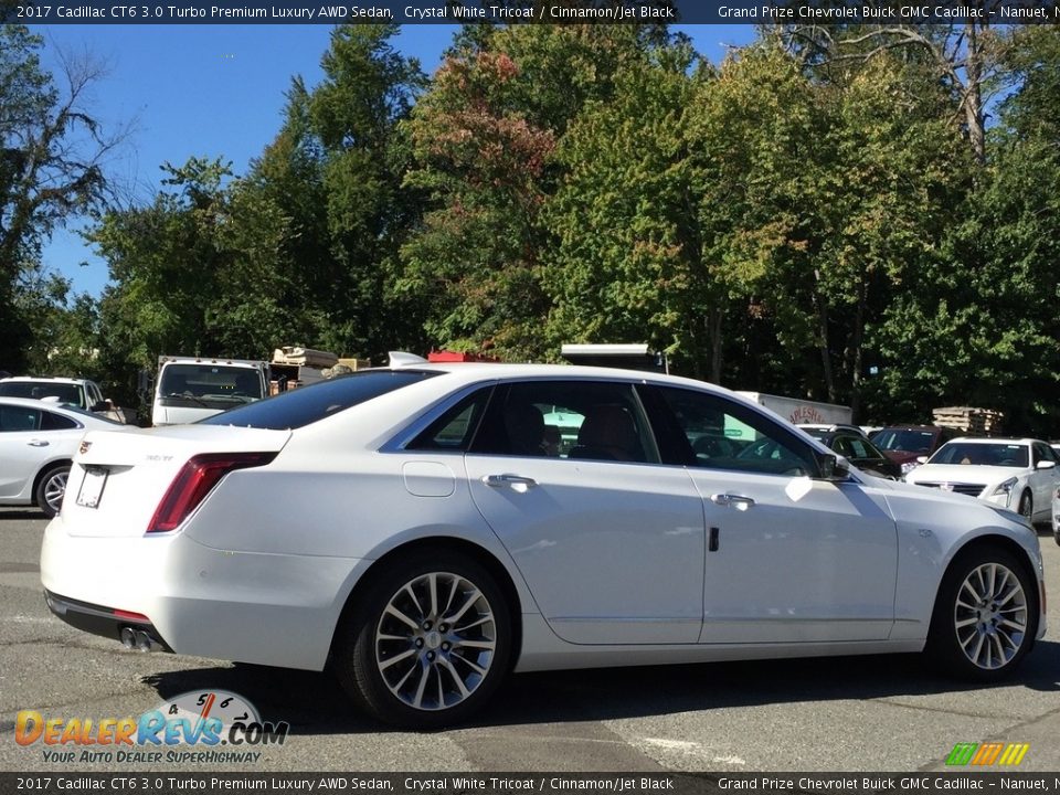 2017 Cadillac CT6 3.0 Turbo Premium Luxury AWD Sedan Crystal White Tricoat / Cinnamon/Jet Black Photo #4