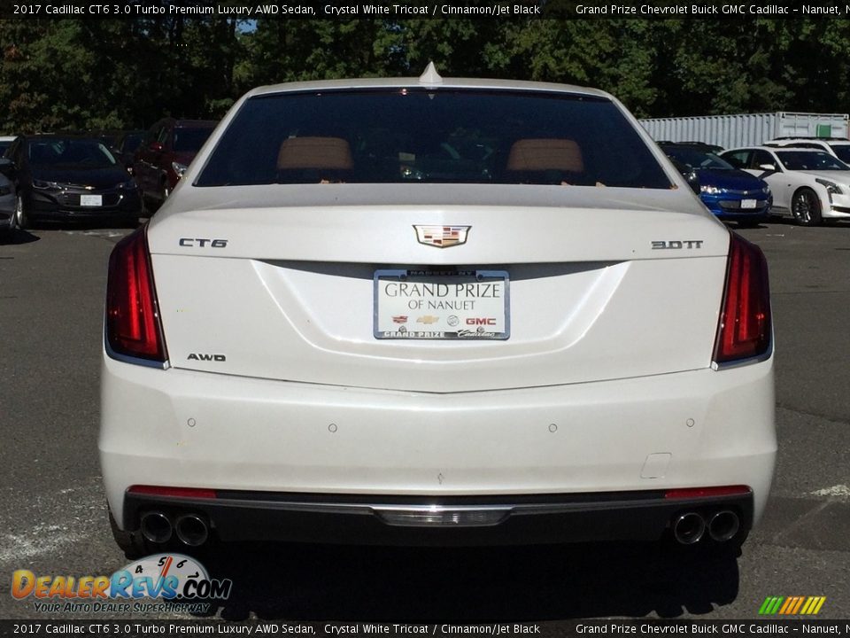 2017 Cadillac CT6 3.0 Turbo Premium Luxury AWD Sedan Crystal White Tricoat / Cinnamon/Jet Black Photo #5