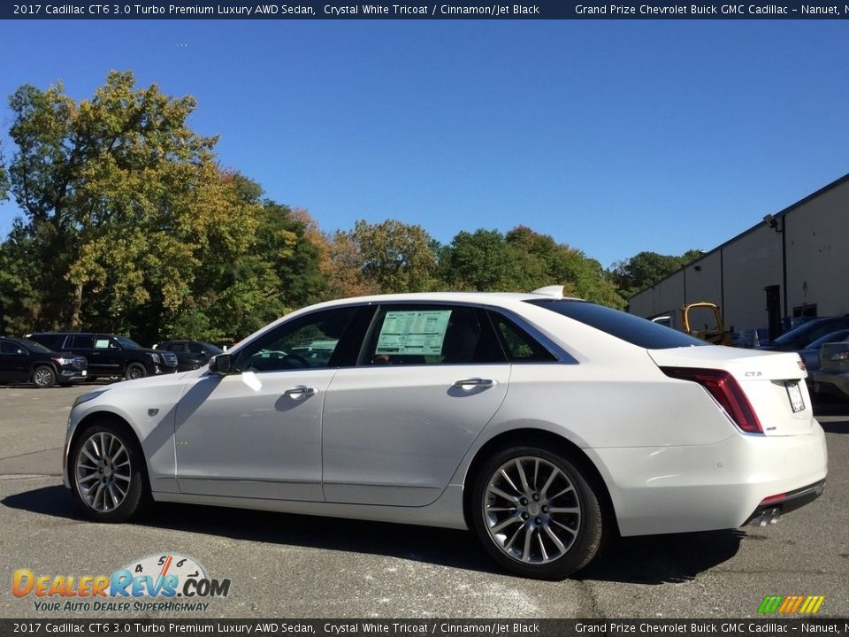2017 Cadillac CT6 3.0 Turbo Premium Luxury AWD Sedan Crystal White Tricoat / Cinnamon/Jet Black Photo #6