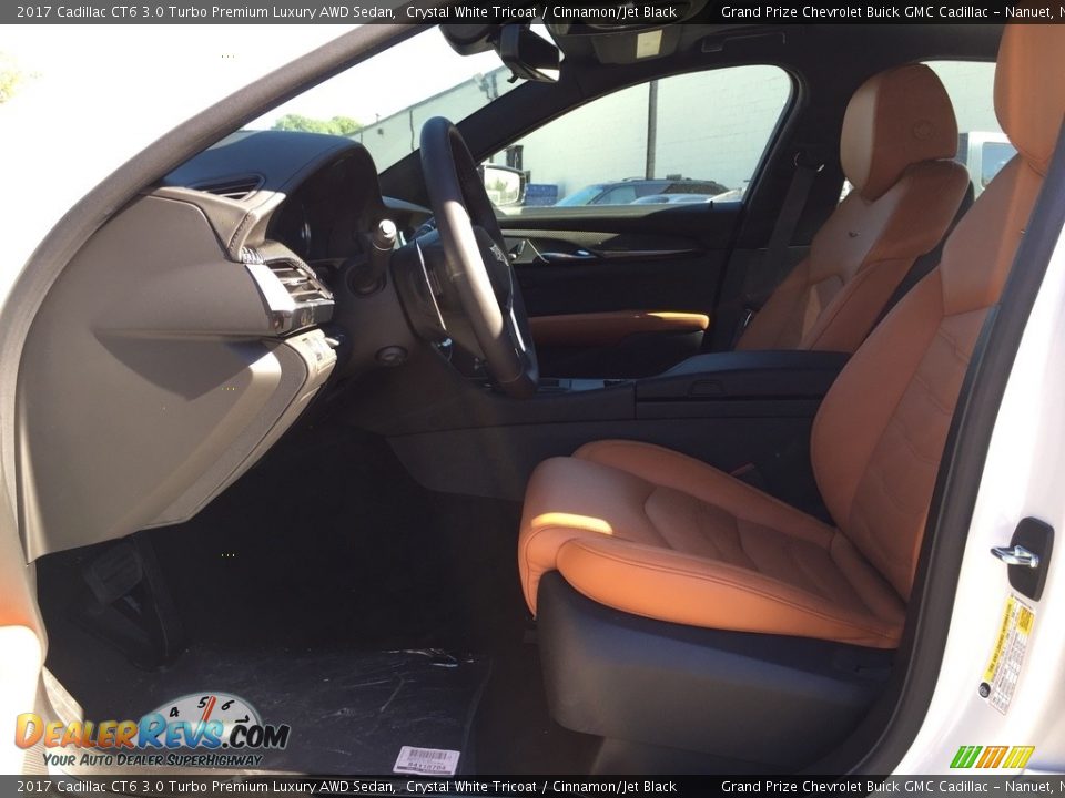 2017 Cadillac CT6 3.0 Turbo Premium Luxury AWD Sedan Crystal White Tricoat / Cinnamon/Jet Black Photo #9