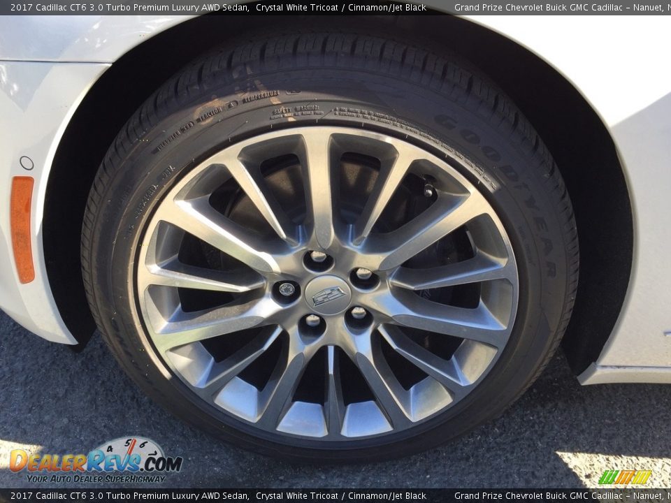 2017 Cadillac CT6 3.0 Turbo Premium Luxury AWD Sedan Crystal White Tricoat / Cinnamon/Jet Black Photo #10