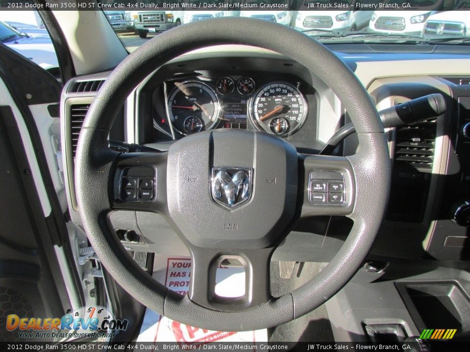 2012 Dodge Ram 3500 HD ST Crew Cab 4x4 Dually Bright White / Dark Slate/Medium Graystone Photo #20