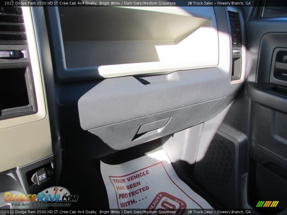 2012 Dodge Ram 3500 HD ST Crew Cab 4x4 Dually Bright White / Dark Slate/Medium Graystone Photo #26