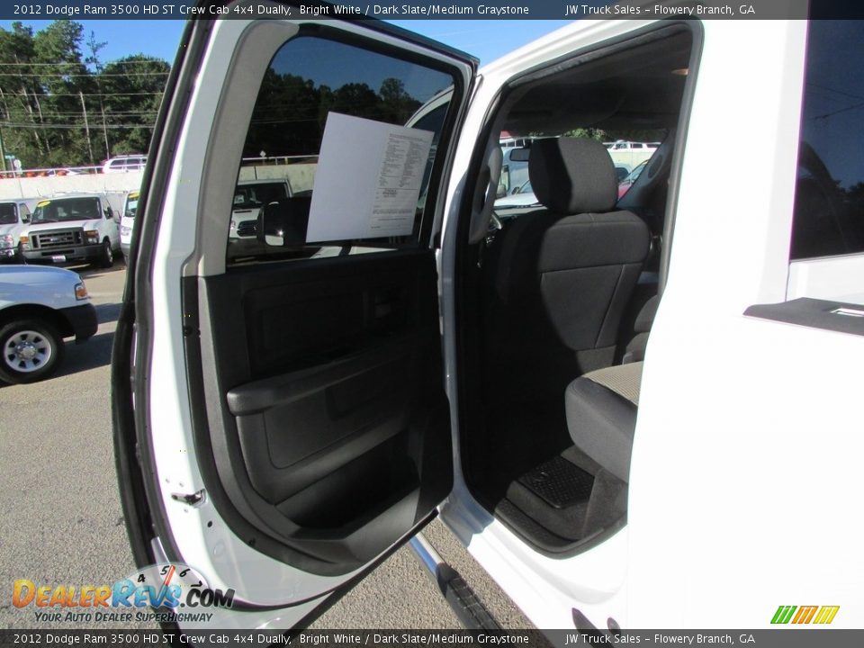 2012 Dodge Ram 3500 HD ST Crew Cab 4x4 Dually Bright White / Dark Slate/Medium Graystone Photo #28