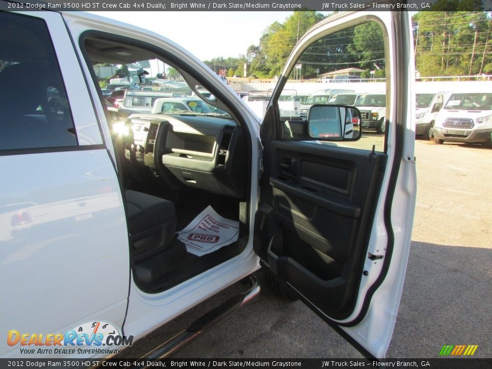 2012 Dodge Ram 3500 HD ST Crew Cab 4x4 Dually Bright White / Dark Slate/Medium Graystone Photo #33