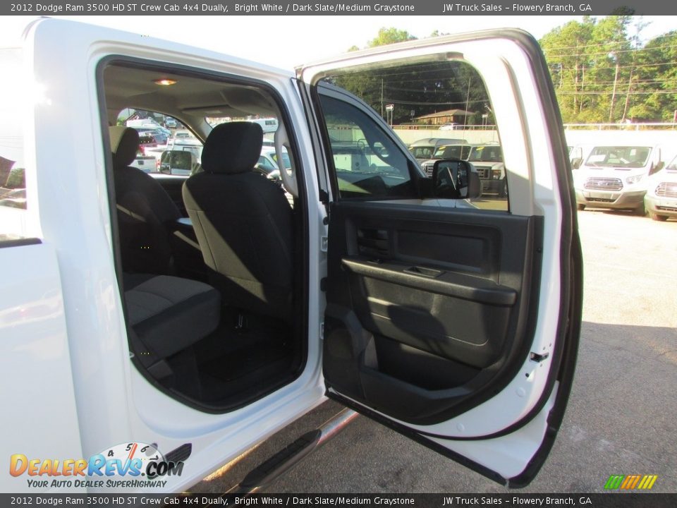 2012 Dodge Ram 3500 HD ST Crew Cab 4x4 Dually Bright White / Dark Slate/Medium Graystone Photo #36