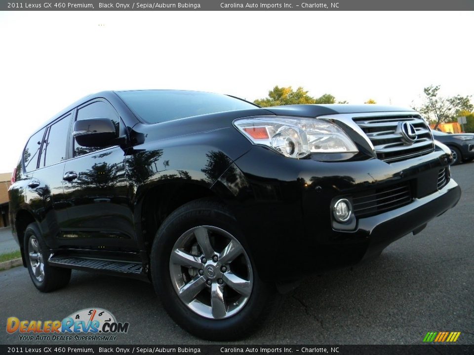 2011 Lexus GX 460 Premium Black Onyx / Sepia/Auburn Bubinga Photo #2