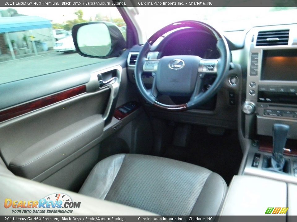 2011 Lexus GX 460 Premium Black Onyx / Sepia/Auburn Bubinga Photo #12