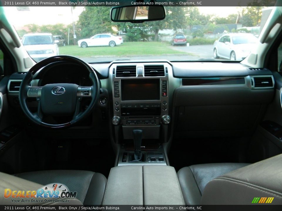 2011 Lexus GX 460 Premium Black Onyx / Sepia/Auburn Bubinga Photo #13