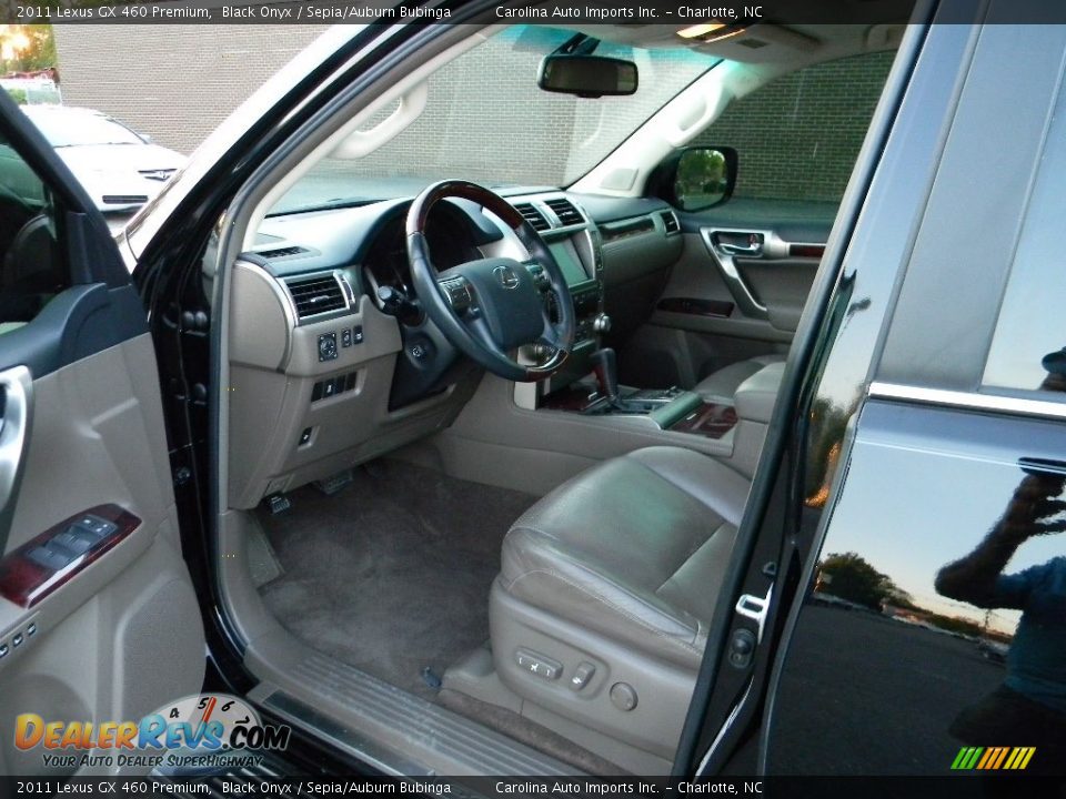 2011 Lexus GX 460 Premium Black Onyx / Sepia/Auburn Bubinga Photo #17