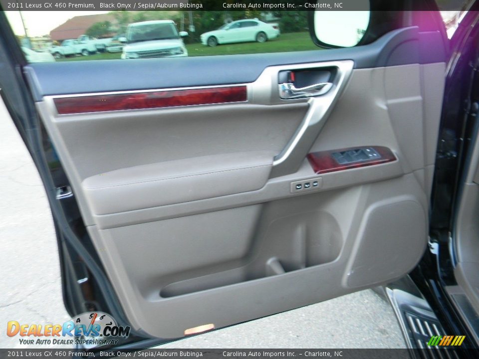 2011 Lexus GX 460 Premium Black Onyx / Sepia/Auburn Bubinga Photo #18