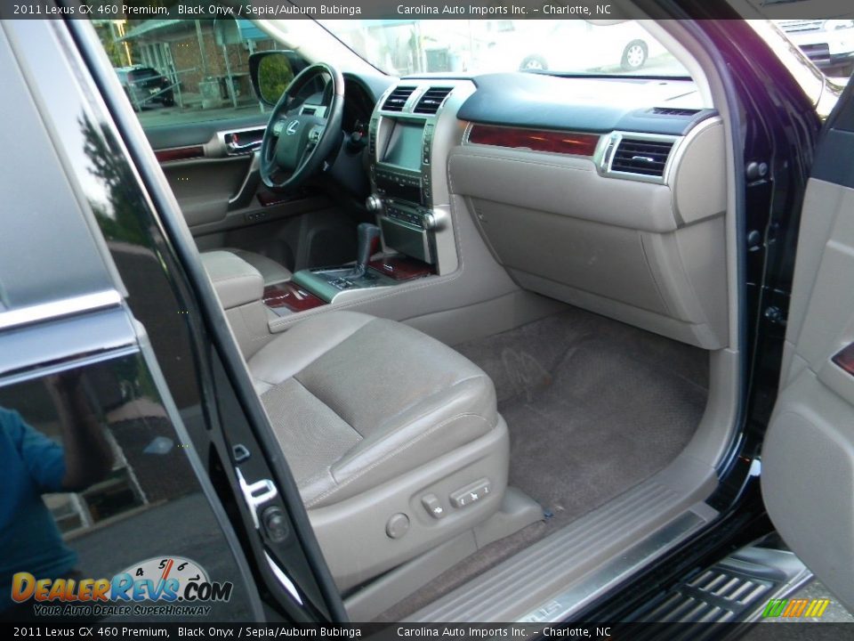 2011 Lexus GX 460 Premium Black Onyx / Sepia/Auburn Bubinga Photo #22