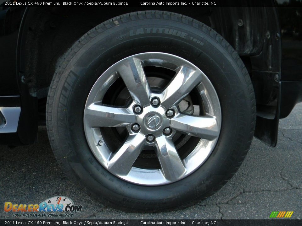 2011 Lexus GX 460 Premium Black Onyx / Sepia/Auburn Bubinga Photo #27