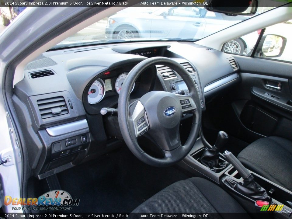 2014 Subaru Impreza 2.0i Premium 5 Door Ice Silver Metallic / Black Photo #11