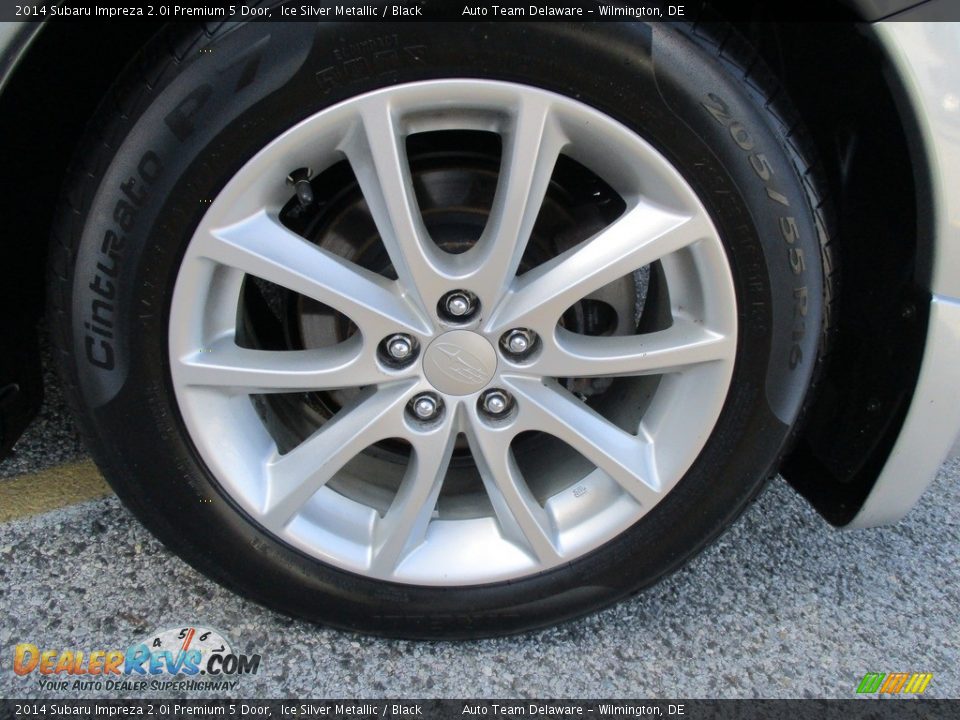 2014 Subaru Impreza 2.0i Premium 5 Door Ice Silver Metallic / Black Photo #34