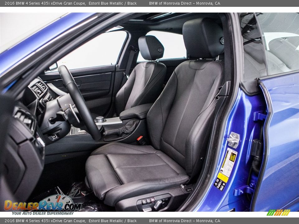 Black Interior - 2016 BMW 4 Series 435i xDrive Gran Coupe Photo #6