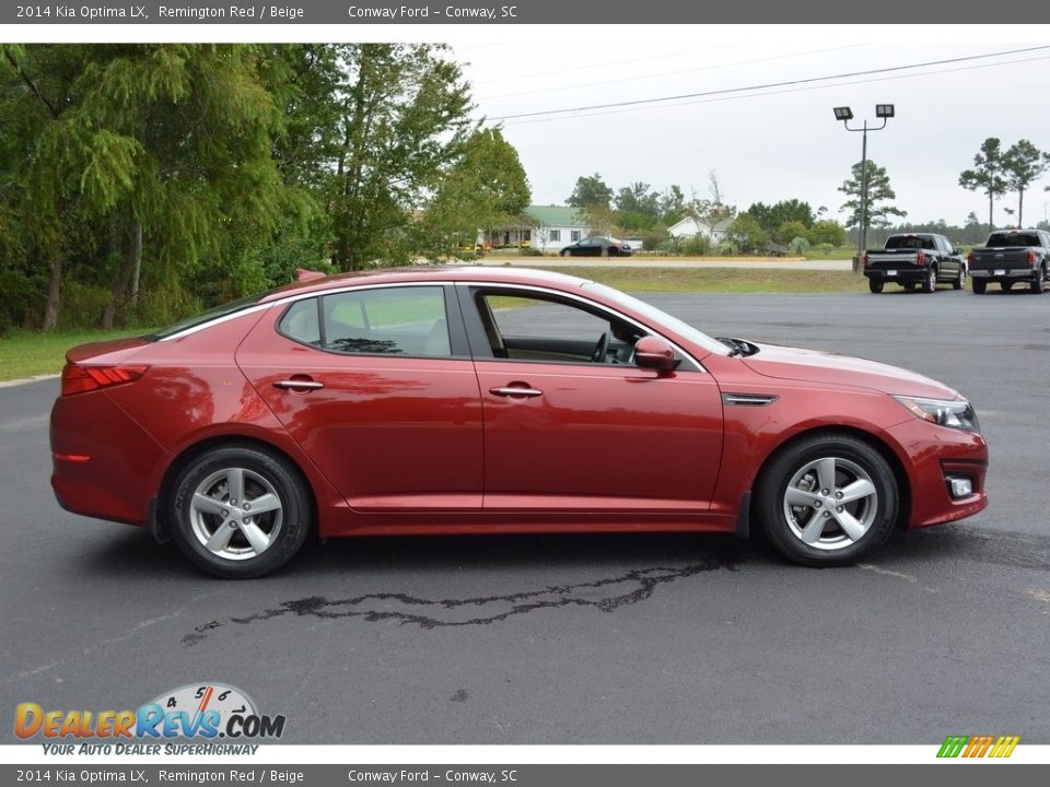 2014 Kia Optima LX Remington Red / Beige Photo #2