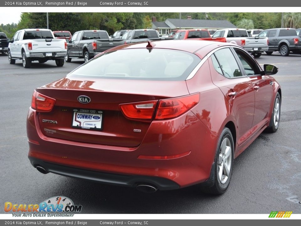 2014 Kia Optima LX Remington Red / Beige Photo #3