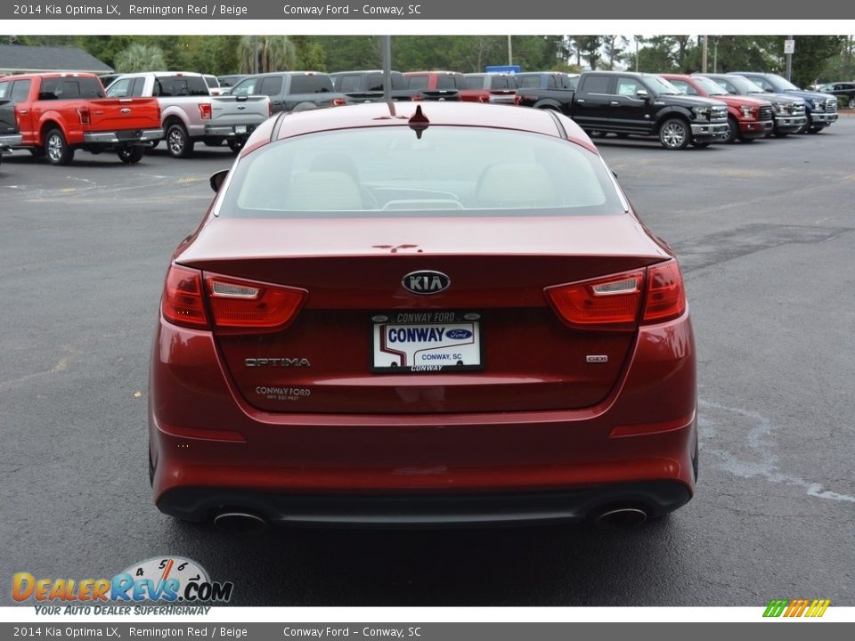 2014 Kia Optima LX Remington Red / Beige Photo #4