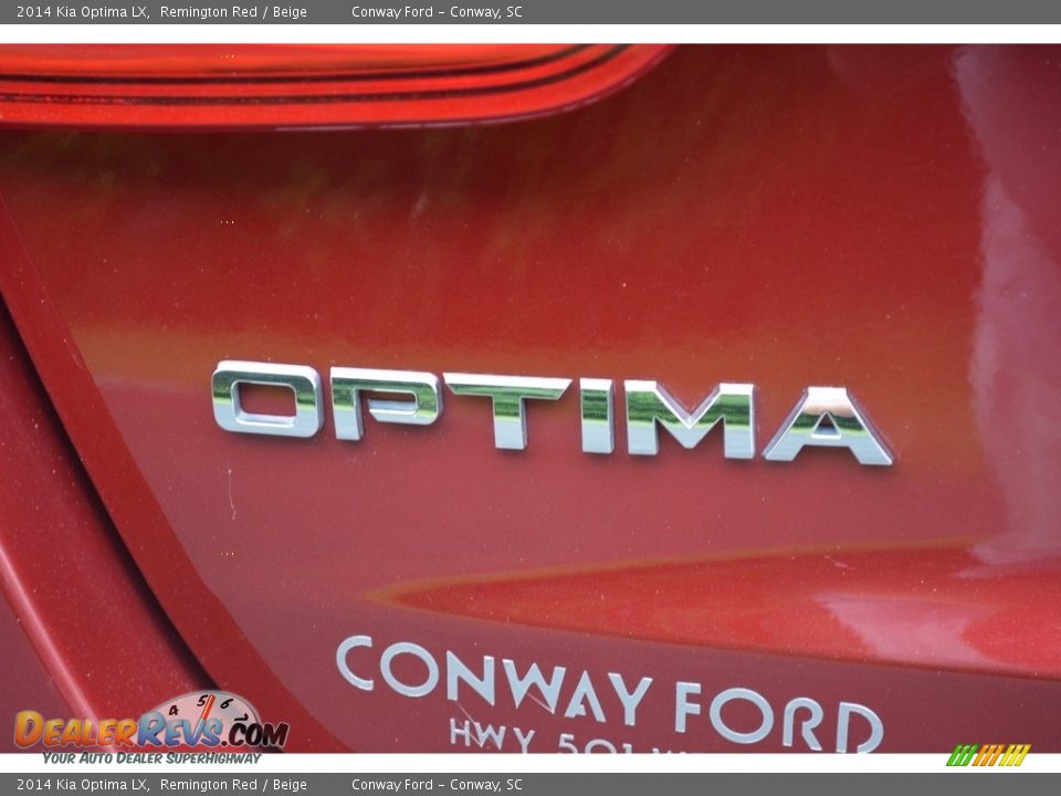 2014 Kia Optima LX Remington Red / Beige Photo #5