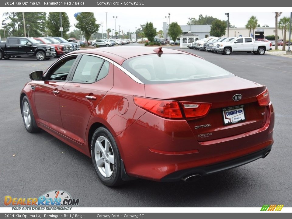 2014 Kia Optima LX Remington Red / Beige Photo #8