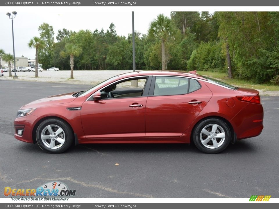 2014 Kia Optima LX Remington Red / Beige Photo #9
