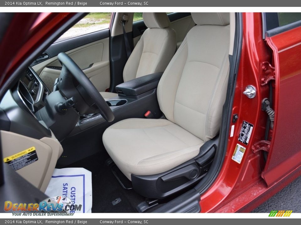 2014 Kia Optima LX Remington Red / Beige Photo #16