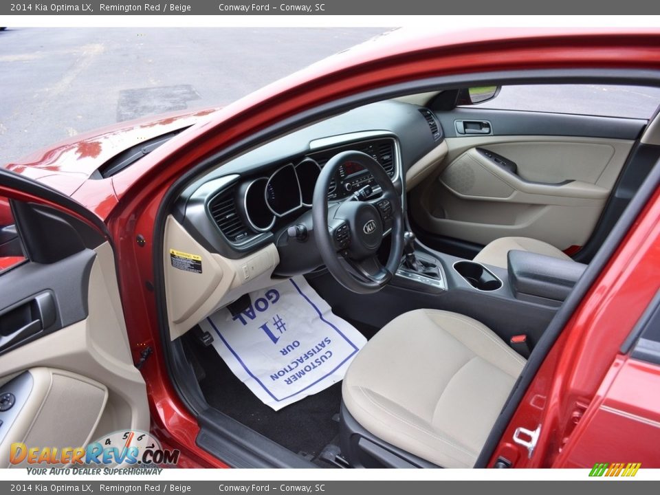2014 Kia Optima LX Remington Red / Beige Photo #17