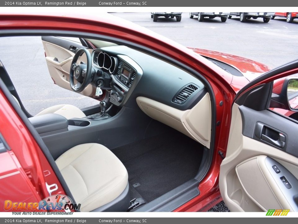 2014 Kia Optima LX Remington Red / Beige Photo #24