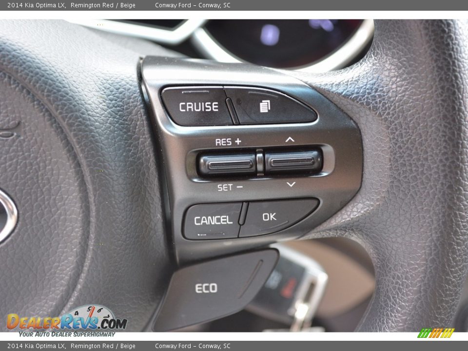 2014 Kia Optima LX Remington Red / Beige Photo #34