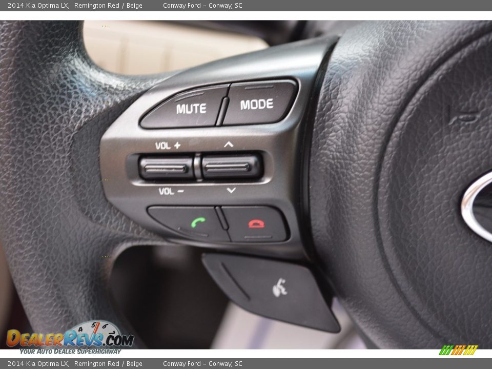 2014 Kia Optima LX Remington Red / Beige Photo #35
