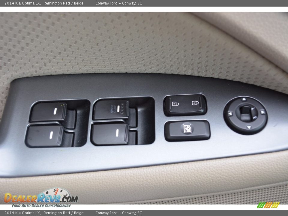 2014 Kia Optima LX Remington Red / Beige Photo #36