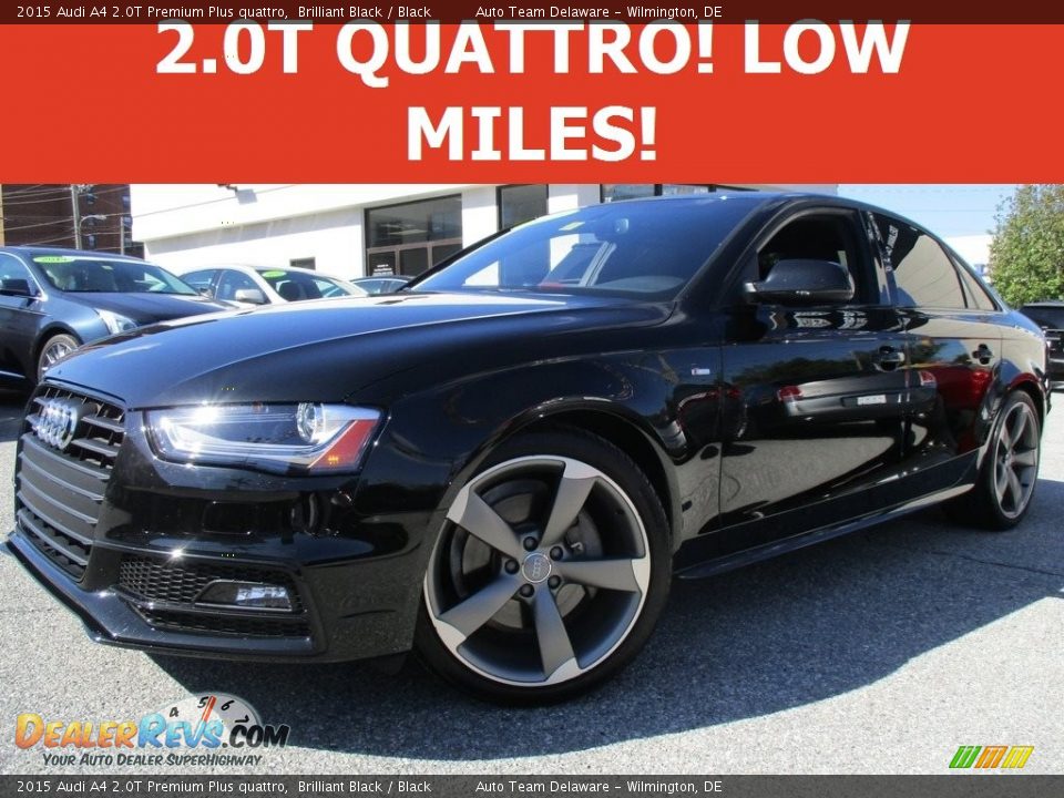 2015 Audi A4 2.0T Premium Plus quattro Brilliant Black / Black Photo #1