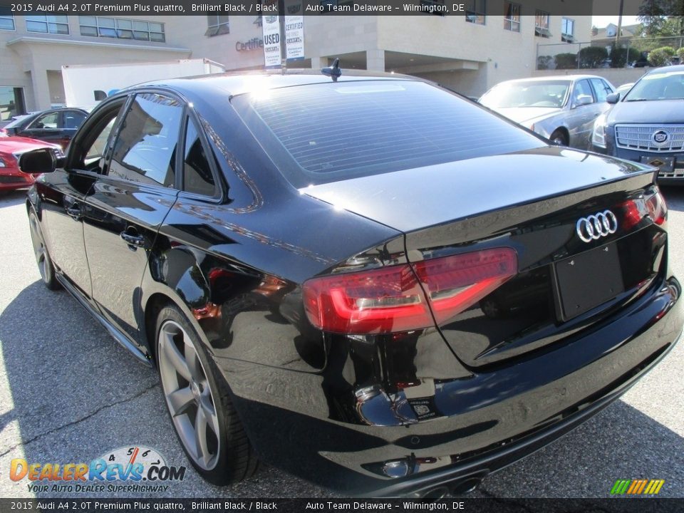 2015 Audi A4 2.0T Premium Plus quattro Brilliant Black / Black Photo #4