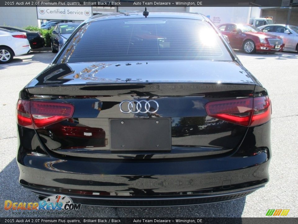 2015 Audi A4 2.0T Premium Plus quattro Brilliant Black / Black Photo #5