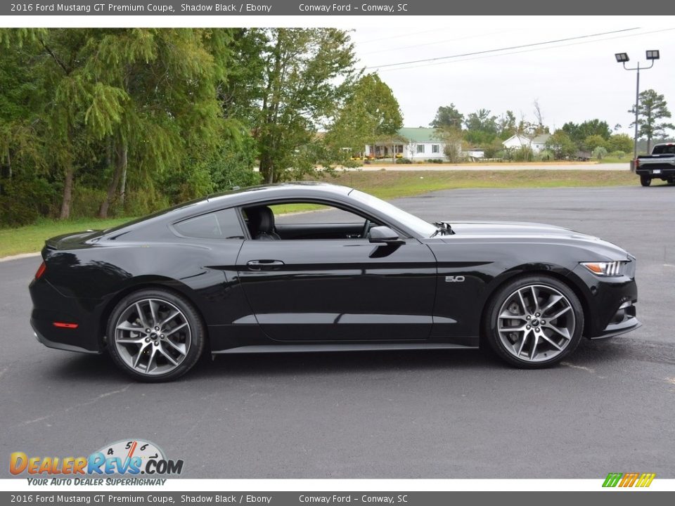 2016 Ford Mustang GT Premium Coupe Shadow Black / Ebony Photo #2