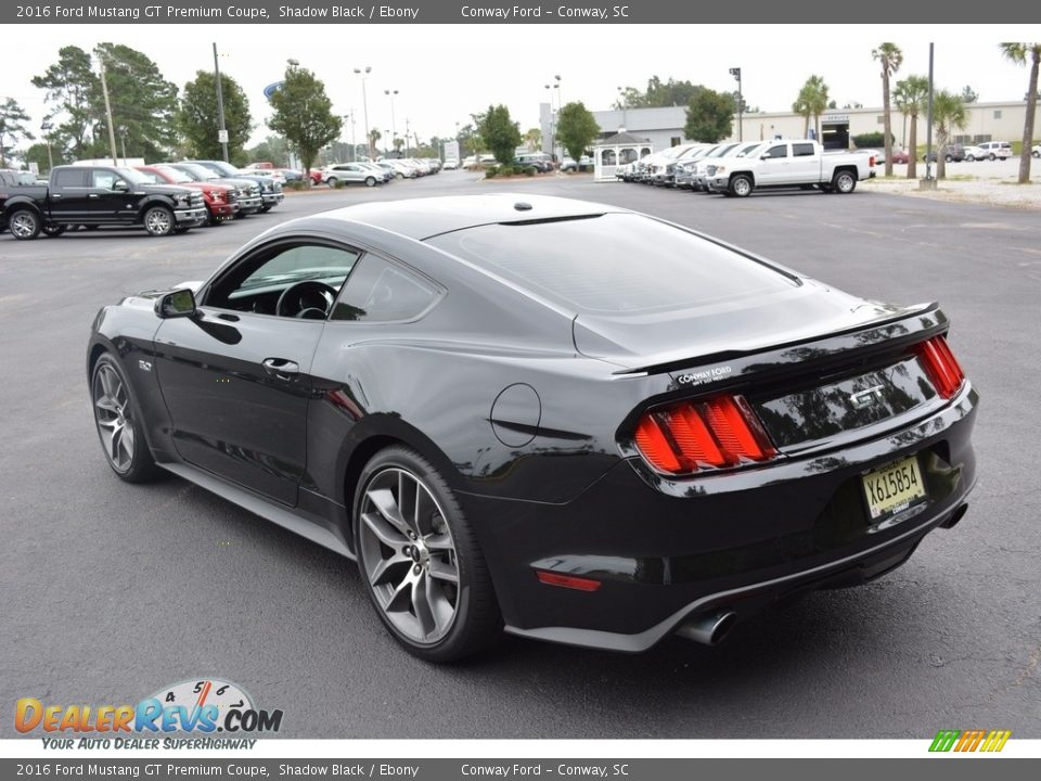 2016 Ford Mustang GT Premium Coupe Shadow Black / Ebony Photo #6