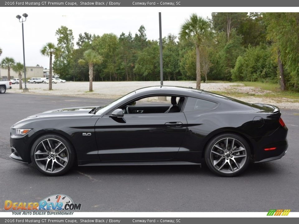 2016 Ford Mustang GT Premium Coupe Shadow Black / Ebony Photo #7