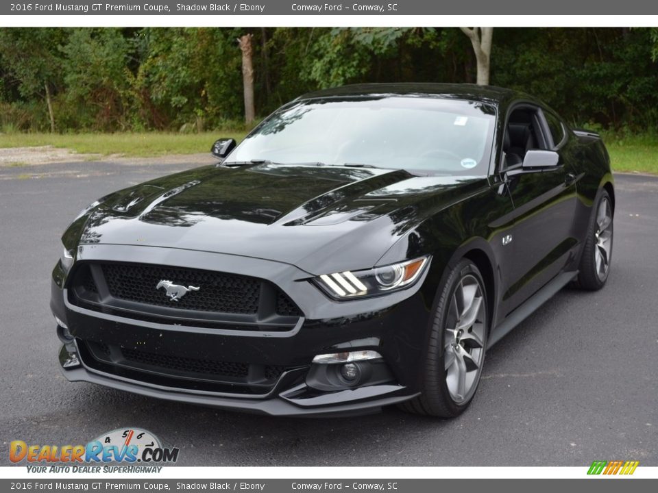 2016 Ford Mustang GT Premium Coupe Shadow Black / Ebony Photo #8