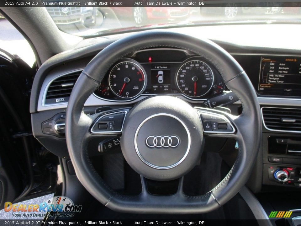 2015 Audi A4 2.0T Premium Plus quattro Brilliant Black / Black Photo #12