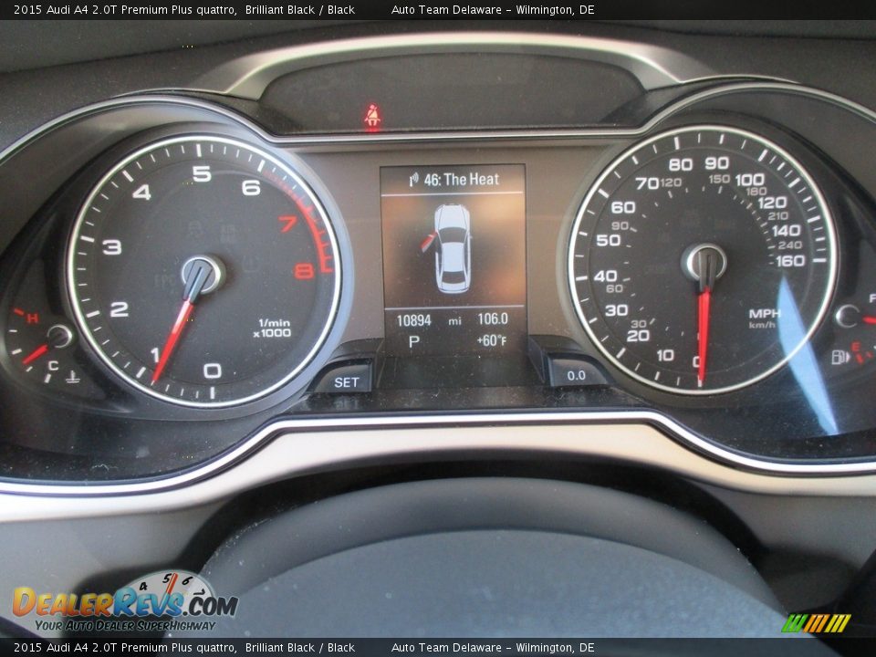 2015 Audi A4 2.0T Premium Plus quattro Brilliant Black / Black Photo #13