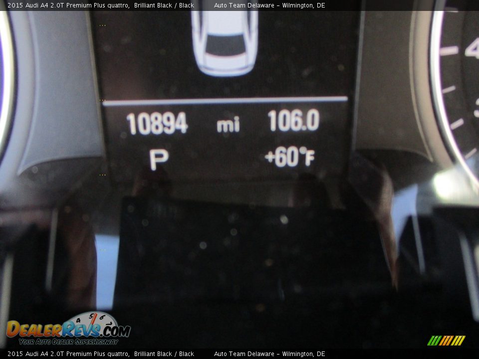 2015 Audi A4 2.0T Premium Plus quattro Brilliant Black / Black Photo #14