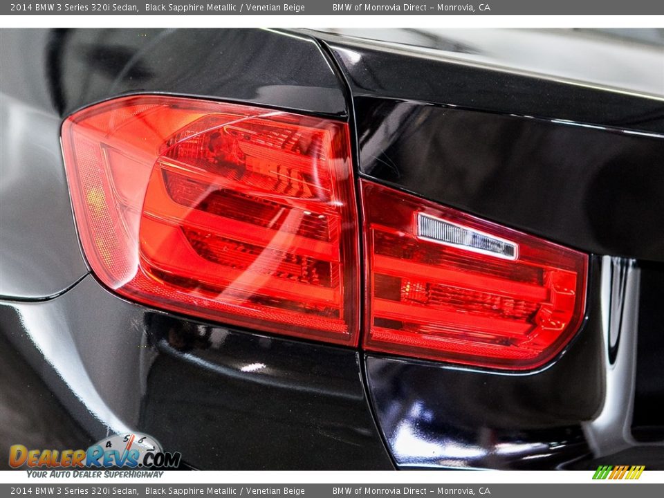 2014 BMW 3 Series 320i Sedan Black Sapphire Metallic / Venetian Beige Photo #29