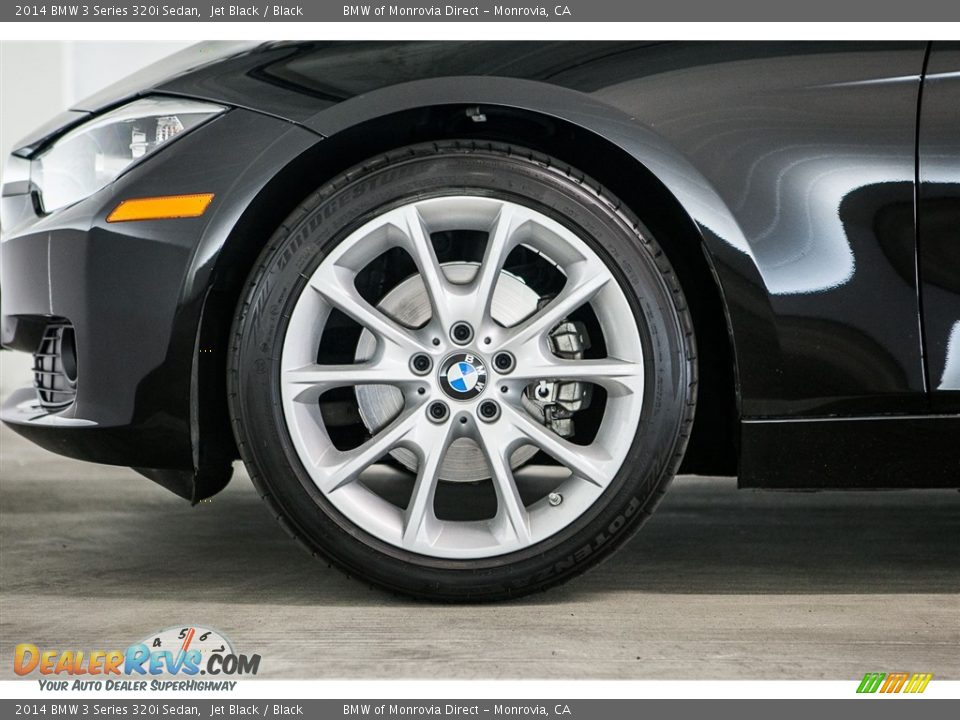 2014 BMW 3 Series 320i Sedan Jet Black / Black Photo #8