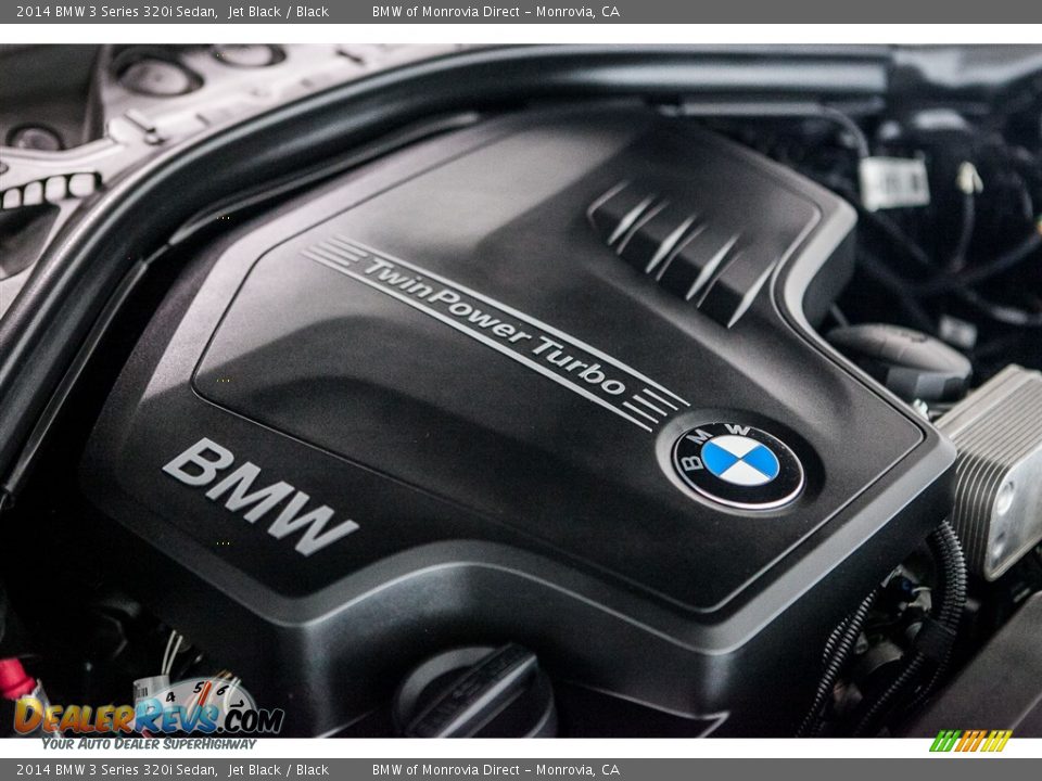 2014 BMW 3 Series 320i Sedan Jet Black / Black Photo #26