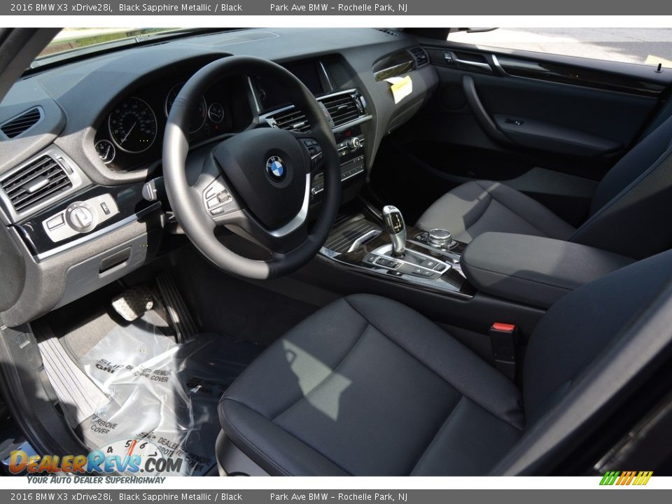 2016 BMW X3 xDrive28i Black Sapphire Metallic / Black Photo #10